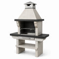 Barbecue en béton avec grille en acier inoxydable pour extérieur