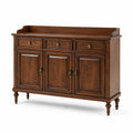 Buffet en bois 3 portes et 3 tiroirs noyer
