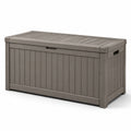 Coffre de rangement en plastique gris 145x60x55 cm